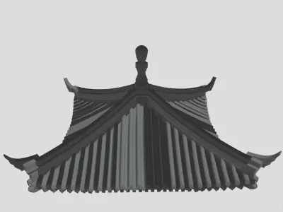 6 Exquisite Chinese-Style Roof Bundle Traditional Architectural 3D model