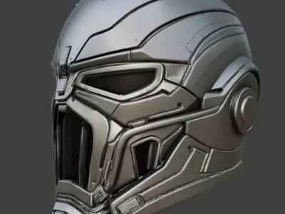 SciFi Helmet 3D model
