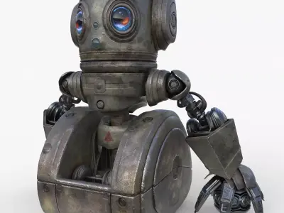 Cute Robot 3D model