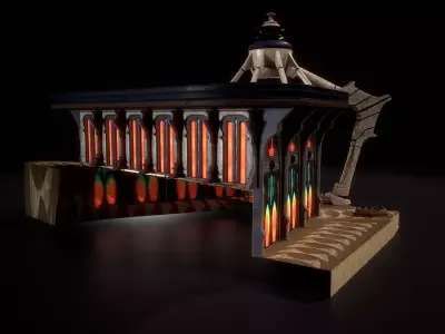 Building 2 Low-poly 3D model