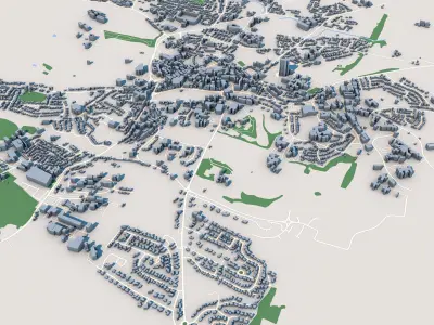 Armagh City in Northern Ireland 3D model