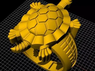 tortoise ring 3dm file 3D print model