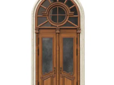 Entrance classic door 54 3D model