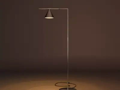 Modern Aluminum Floor Lamp Free 3D model
