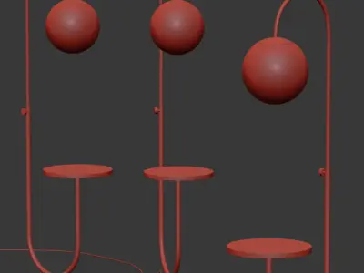 Bauhaus Floor Lamp 3D model