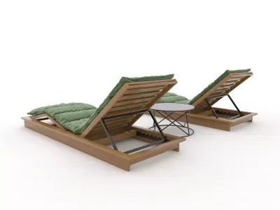 Sun Lounger 23 3D model