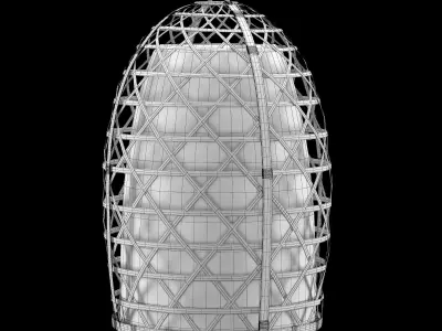 Bamboo lamp 3D model