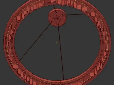 Round LED 3D model