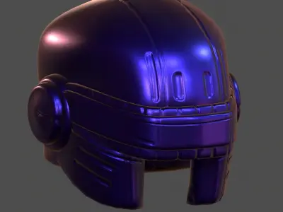 Gas mask helmet 3d model scifi Low-poly  Low-poly 3D model 380