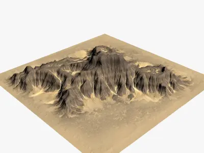 Brown B 29042015 Low-poly 3D model