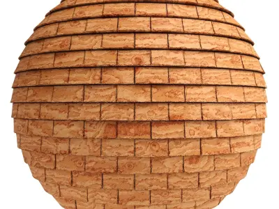 Roof Tile Materials 11- By 3 color Pbr By Sbsar 4k Texture