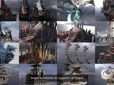 Dragon Architecture 3D Collection 3D Model Pack