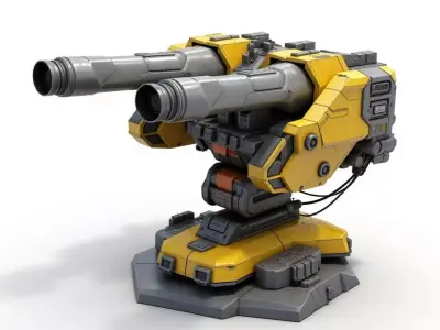 sci-fi weapon 6 3D print model