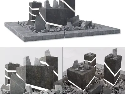 Flowerbad box light 3D model