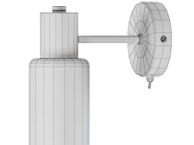 Wall light with glass plate 3D model