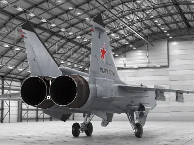  Mikoyan MiG-31 Supersonic Interceptor Aircraft 