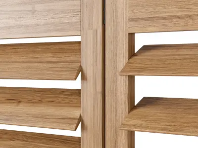 Wooden Curtain  3D model