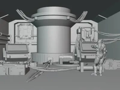 Sci- fi environment  3D model