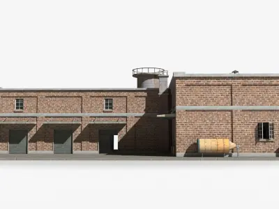 Factory xx24 Low-poly 3D model purchase