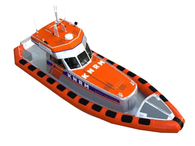 KNRM Reddingsboot 3D model