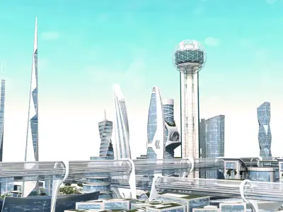 Future City 1 and 2 Collection 3D model