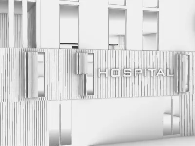 hospital building 3D model
