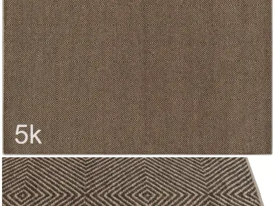 Carpet set 2225 - Hand Woven Dune Rug - 5K 3D model