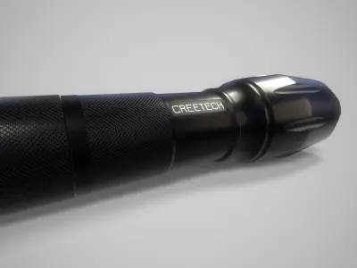 Cree LED Adjustable Torch Low-poly 3D model