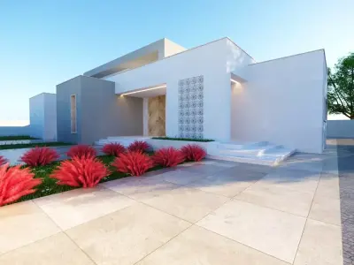 3D Model  Modern House villa  Low-poly 3D model
