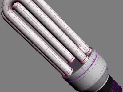 Compact Fluorescent Bulb Style 2 3D model