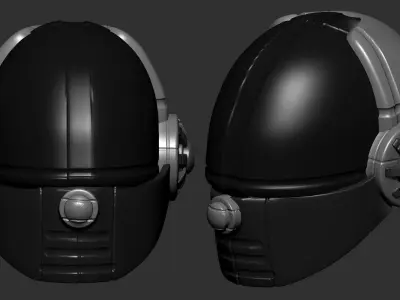 gas mask helmet scifi high poly sculpt  ver 1 3d printable  3D model buy