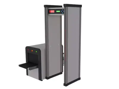 X-Ray Machine With Metal Detector 3D model