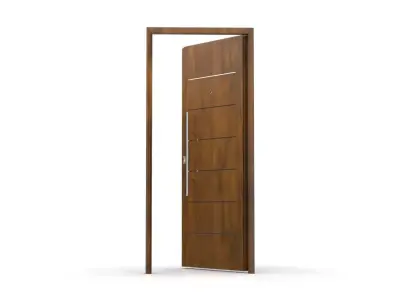 Industrial Steel Door with Frame Fortezza 3D Architectural Model 3D model