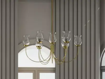 chandelier light 3D model