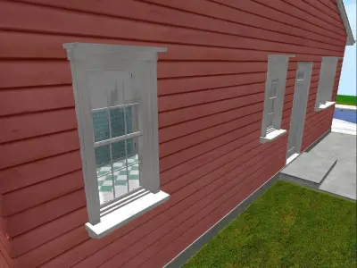 Double-Hung Windows single 3D model
