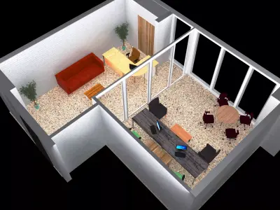 Office Design 3D model