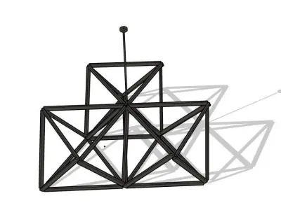 Triple X Chandelier by Stickbulb 3D model