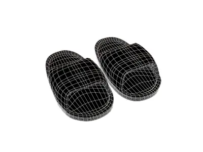 Kids Flip Flops v1 001 Low-poly 3D model