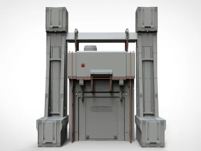 sci-fi Architectural element 11 3D model