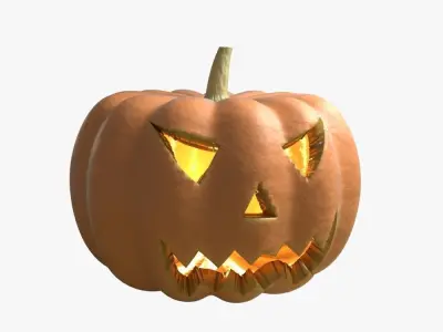 Halloween pumpkin head 3D model