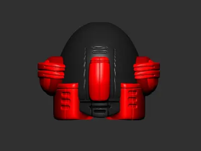 helmet high poly sculpt 3d printable ver 7 3D model 3D model 209