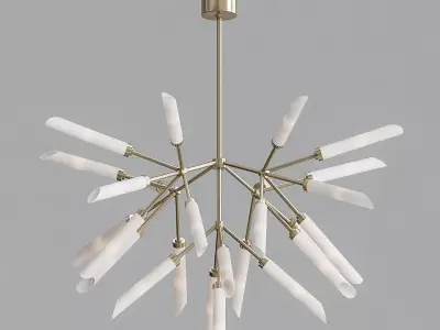 Tech Lighting Spur Grande Chandelier 3D model