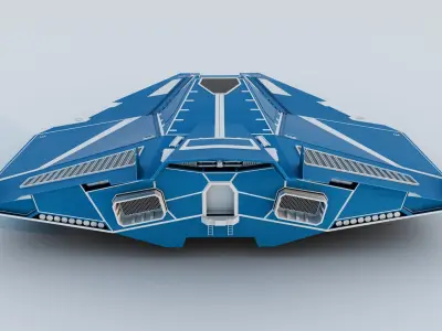  Futuristic Spaceship 03 