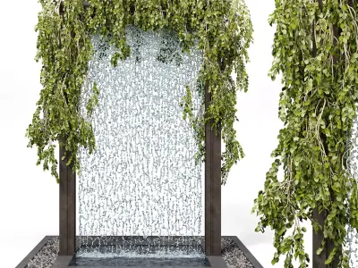 Arch With Ivy and Water 3D model
