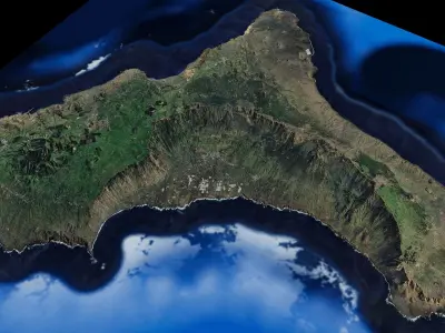 El Hierro Island full 3d model terrain 3D model