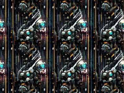 30 Seamless Sci-fi Patterns - Assorted Texture Texture