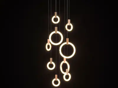 Hanging Ring Light 3D model