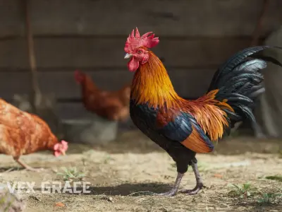 Black Cock Animated VFX Grace 3D model