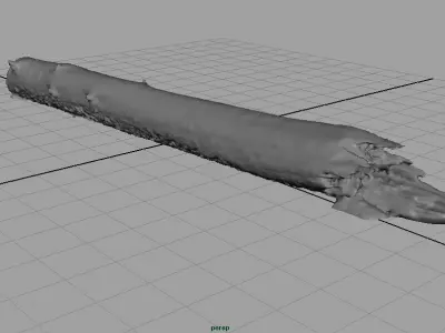 TREE TRUNK Low-poly 3D model