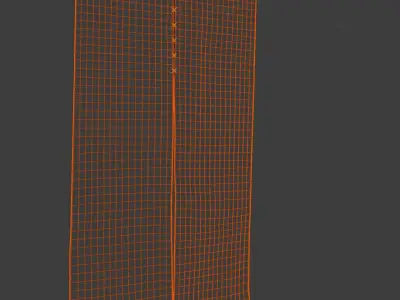 Japanese Noren curtain Free 3D model